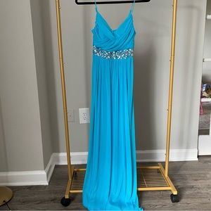 B. Darlin Prom Dress in Turquoise Size 3/4